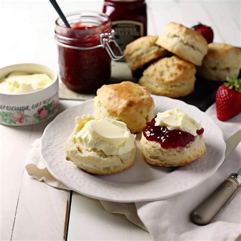 Scones with Jam and Clotted Cream Recipe