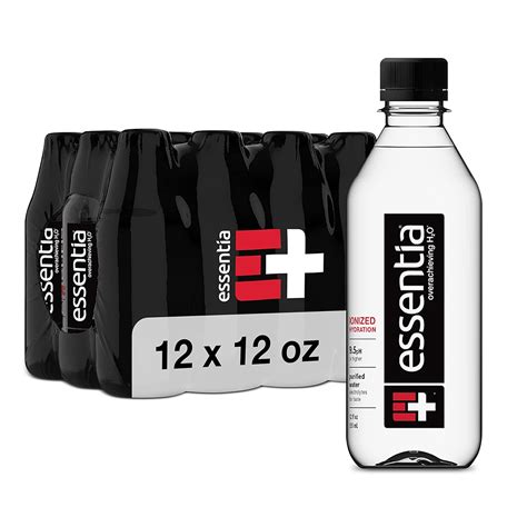 Amazon.com: Essentia Water; Ionized Alkaline Bottled Water; 99.9% Pure ...
