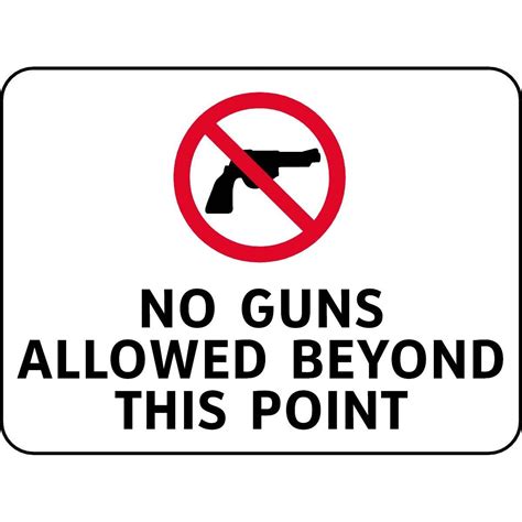 No Weapons Sign Free Printable