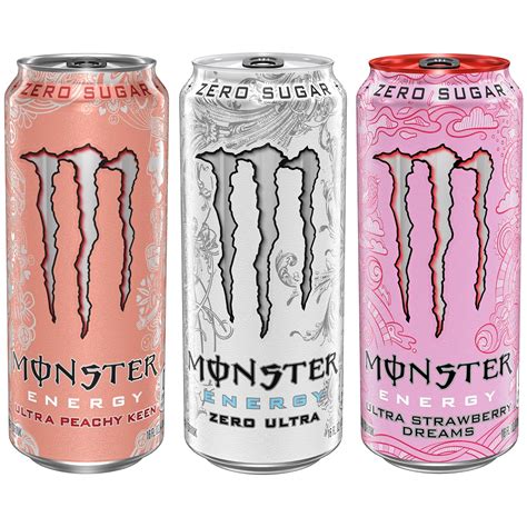 Monster Energy Ultra Variety Pack, Zero Ultra, Ultra Peachy Keen, Ultra ...
