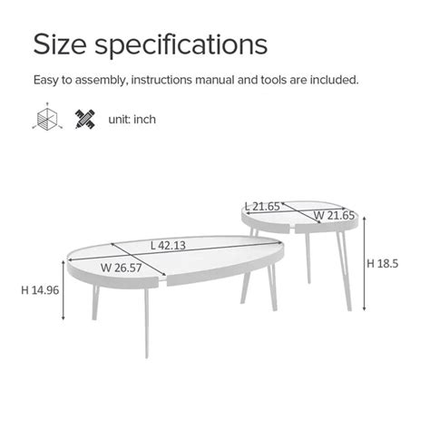 Coffee Table Set: 2 Piece Stone Coffee Table Set – Studio GKW