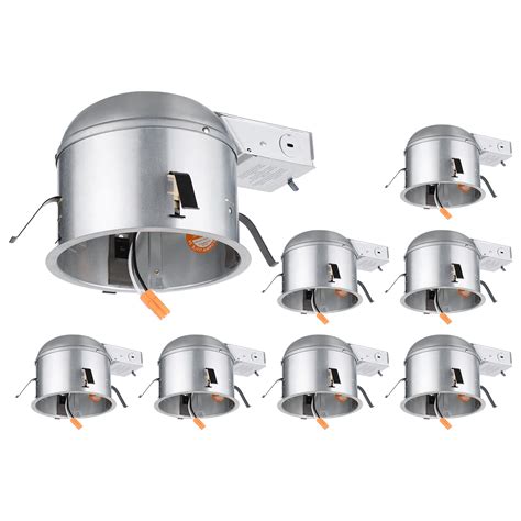 Snapklik.com : TORCHSTAR 8 Pack 6 Inch Remodel Recessed Lighting Housing