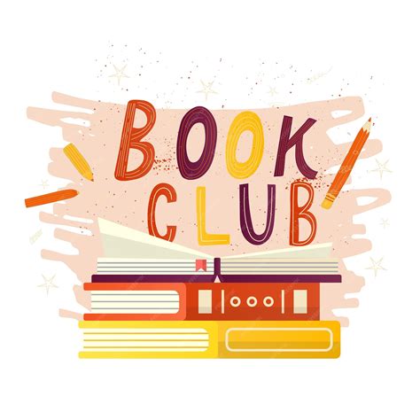Рисованной надписи книжный клуб надпись для приглашения и ...