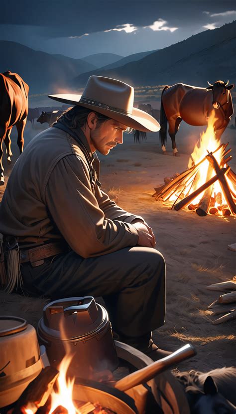 SeaArt AIで作成された西部のカウボーイ