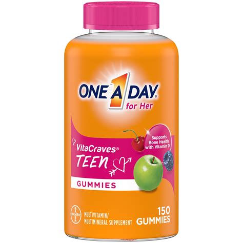 One A Day For Her Teen Multivitamin Gummies, 150 Ct - Walmart.com