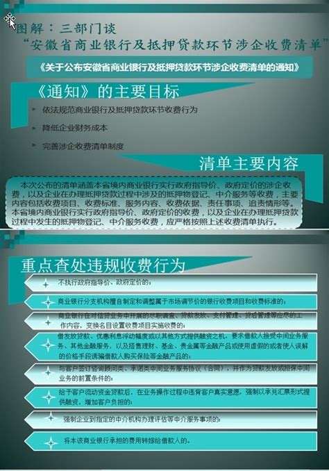 解读：安徽省商业银行及抵押贷款环节涉企业收费清单的通知-泾县人民政府