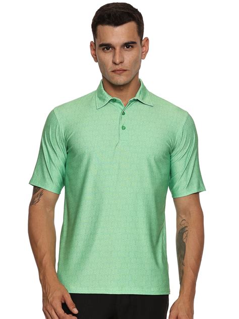 Men Golf Polo - Amoeba Green - styzen.in