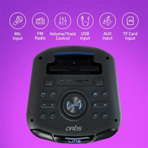 Buy artis BT600 80 W Bluetooth Party Speaker Online from Flipkart.com