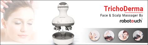 Robotouch TrichoDerma Rechargeable Waterproof 3D Scalp Massager ...
