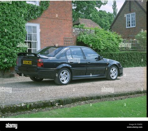 Vauxhall Lotus Carlton also known as the Opel Omega in europe - shown in imperial green which ...