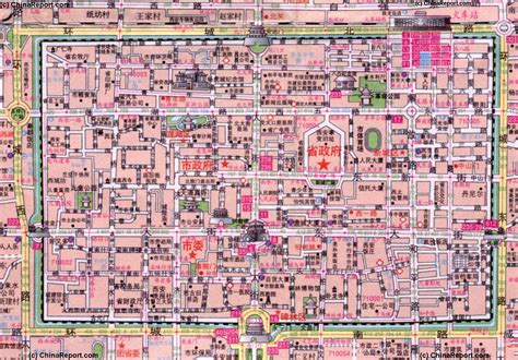 Xian Central City Map (1B) City Centre High Detail , by ChinaReport.com