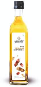 MILLIARE Nutty Groundnut Wood Pressed Oil For Cooking, Skin & Hair ...