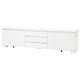 BESTÅ BURS TV bench, high-gloss white, 180x41x49 cm (707/8x161/8x191/4 ...