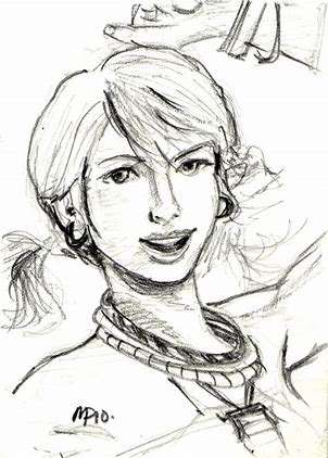 tutorial how to draw a human face portrait