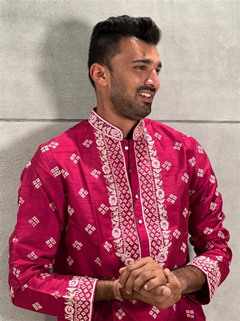 Pink Thread work Kurta Set – Jhalak Kalpi