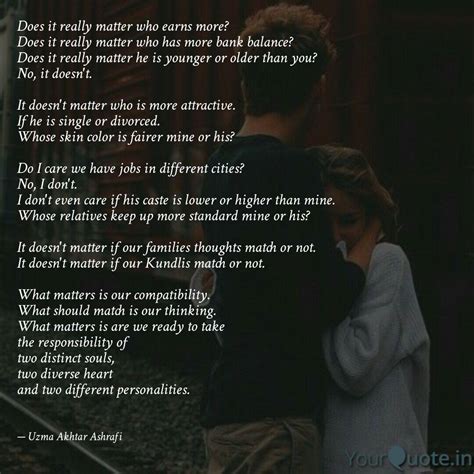 Does it really matter who... | Quotes & Writings by Uzma Akhtar | YourQuote