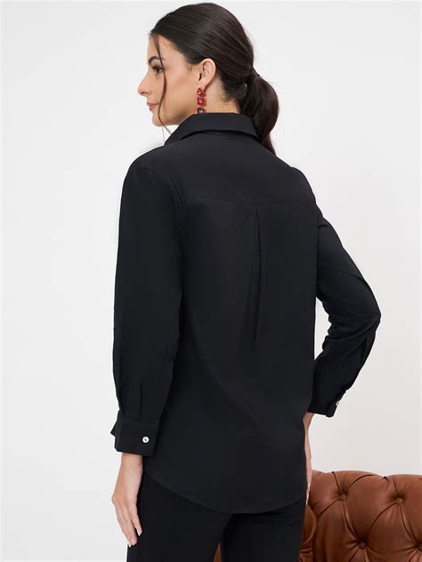 Side Tie-Up Cotton Shirt