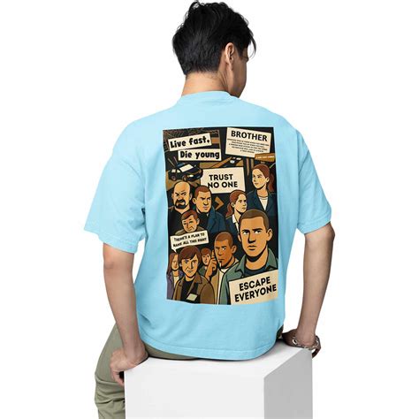 Buy Prison Break Oversized T shirt - Prison Quotes – The Banyan Tee
