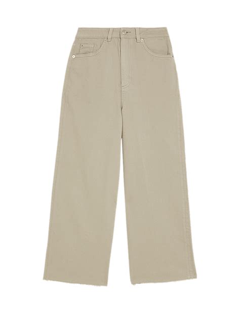 Buy Wide Leg Cropped Jeans at Marks & Spencer