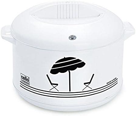 Buy CELLO Plastic Chef Casserole, White, 3.5 liter Online at Low Prices ...