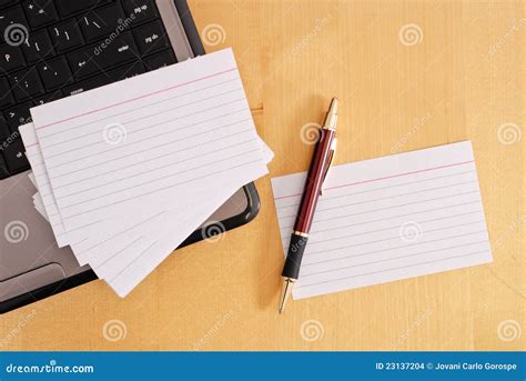 Blank Flash Cards stock photo. Image of laptop, answers - 23137204