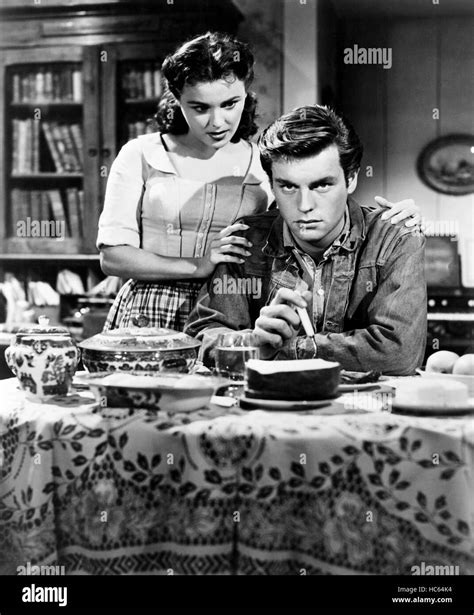 THE SILVER WHIP, from left, Kathleen Crowley, Robert Wagner, 1953, TM ...