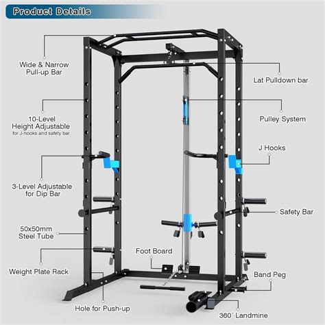 ULTRA FUEGO Power Cage | Multi-Functional Power Rack