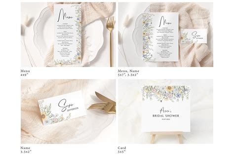 Wildflower Bridal Shower Templates – MasterBundles