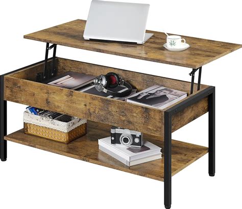 Buy Yaheetech Lift Top Coffee Table, 41 In Coffee Table with Hidden ...