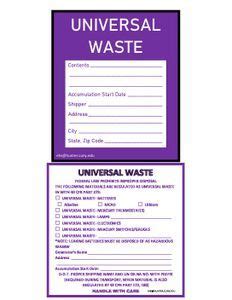 Universal-Waste-Label | Hunter College