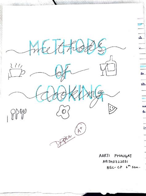 Cooking Methods Overview - Yyt - Studocu