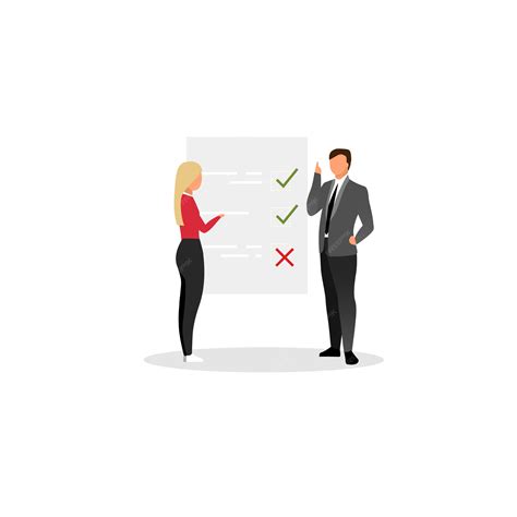 Project manager planning tasks flat vector illustration. | Premium Vector