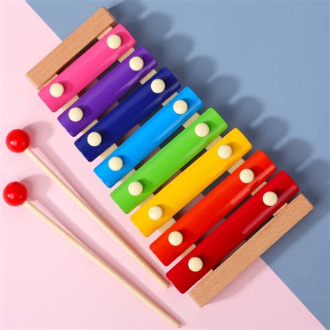 2025 New Toy Xylophone Montessori Educational Toy Wooden Eight-Notes ...