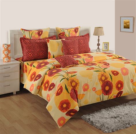 Buy Swayam ECO Sparkle Collection 144 TC Cotton Fitted Double Bedsheet ...