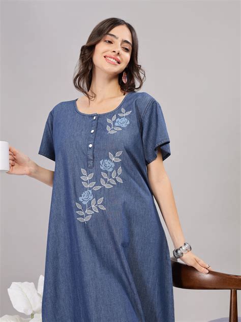 Denim Nighty - Buy Nighty For Women Online at Great Price – 9shines label