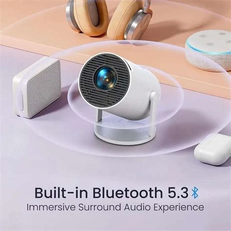 Divine creation HY300 Smart Mini Portable Projector WiFi & Bluetooth ...