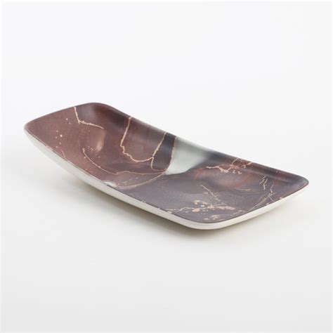 Buy Breccia Melamine Printed Serving Platter - 23x12.6cm from Home ...