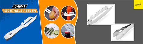Buy Karomouj KMA472 5 in 1 Vegetable Peeler Multifunctionl Stainless ...