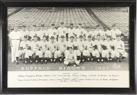 1957 Buffalo Bisons Team Photograph
