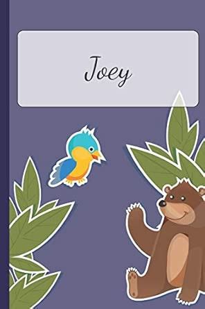Joey: Personalized Notebooks - Sketchbook for Kids with Name Tag ...