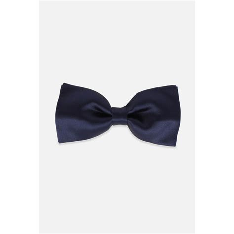 Buy Van Heusen Men Navy Blue Solid Party Bow Tie Online