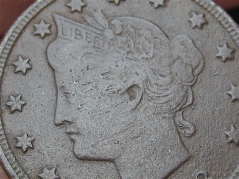 1883 Liberty Head V Nickel- WITH Cents- VF Details, Full Rims | #1930396299
