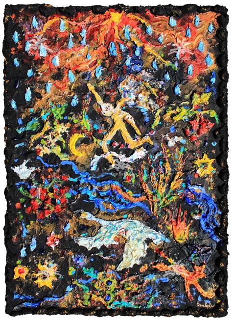 Water Goddess Dana, plaster, acrylic on canvas, 20 x 14 inches, 2023 ...