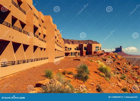 The View Hotel in Monument Valley, Utah Stock Photo - Image of purple ...