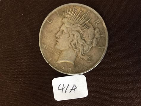 Lot - 1923 US Silver Peace Dollar Coin