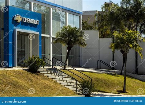 Chevrolet Automobile Dealership Exterior and Trademark Logo. Chevrolet ...