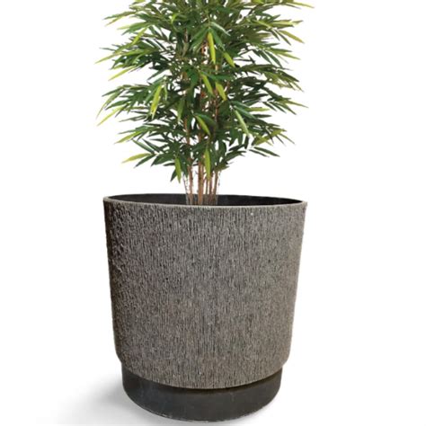 Garden Art Fiber Pot (30x30cm) Chocolate Colour Planter Pot Durable ...