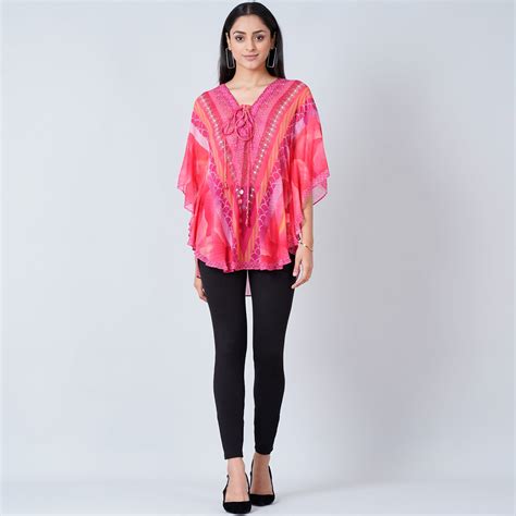 Pink Embellished Floral Tunic – First Resort by Ramola Bachchan