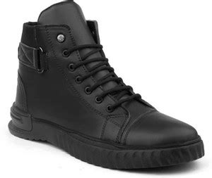 BIZAZO Casual Boots Black Boots For Men - Buy BIZAZO Casual Boots Black ...