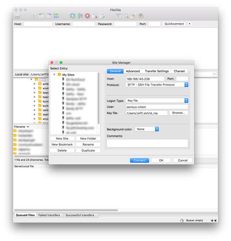 Image result for FileZilla SSH Key